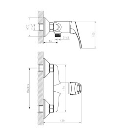 Смеситель для умывальника Decoroom, DR20011