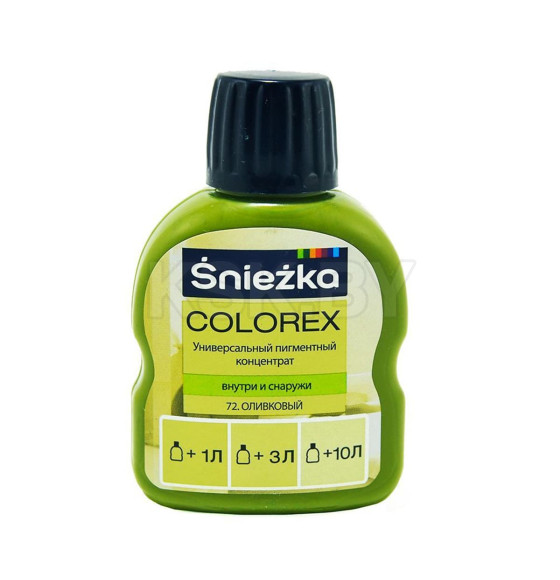 Колеровочный пигмент SNIEZKA Colorex №72 оливковый, 100 мл