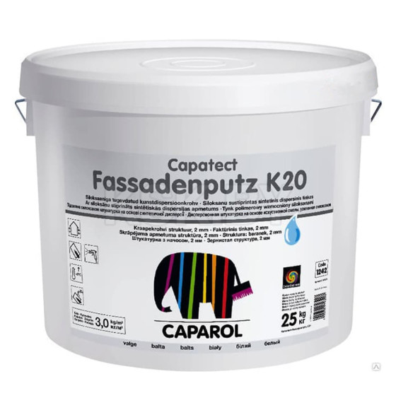 Штукатурка декоративная готовая Caparol Capatect Fassadenputz K20 