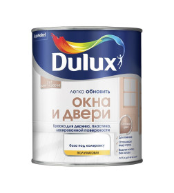 Краска DULUX Окна и Двери 0,75л белая BW 