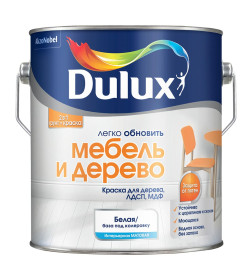 Краска DULUX Мебель и Дерево 2л  белая BW 