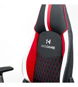 Кресло поворотное BOLID, ECO, черный/белый/красный