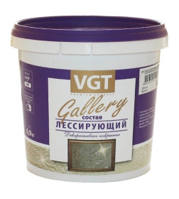 Состав лессирующий VGT "Gallery" полупрозрачный жемчуг, 0,9 кг