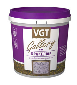 Лак ВД VGT "Кракелюр" для декоративных покрытий 0,9 кг