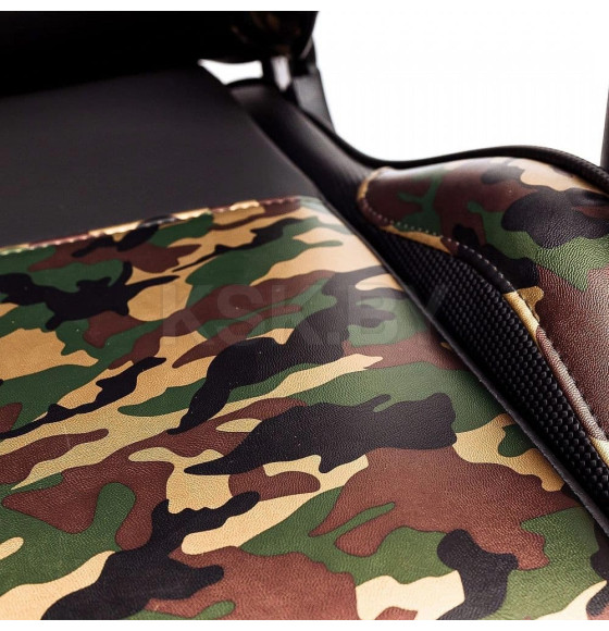 Кресло поворотное MILITARY, ECO, (черный+камуфляж) (80008) 