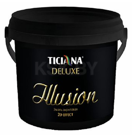 Эмаль акриловая с эффектом хамелеон 2D эффект золотой (1 л) TICIANA  DELUXE Illusion (ТЛ7904109) 