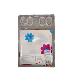 Штора для ванной 180х180 см + 12 крючков