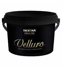 Покрытие декоративное с эффектом велюра серебро (2.2 л) TICIANA DELUXE  Velluro