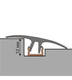 Планка монтажная к гибкому порогу Rico Flex 0-12