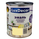 Эмаль акриловая матовая Luxdecor,  слоновая кость 0,75 л