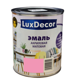 Эмаль акриловая матовая Luxdecor,  розовый слон 0,75 л