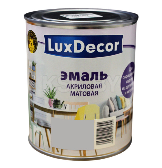 Эмаль акриловая матовая Luxdecor,  ноябрьское небо 0,75 л