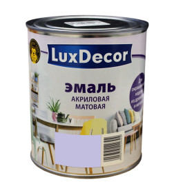 Эмаль акриловая матовая Luxdecor,  лавандовый холм 0,75 л