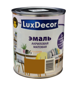 Эмаль акриловая матовая Luxdecor,  гавайская сигара 0,75 л