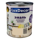 Эмаль акриловая матовая Luxdecor, ванильный крем 0,75 л