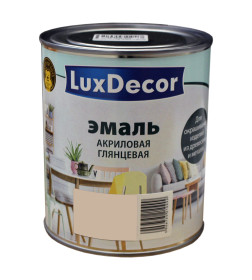 Эмаль акриловая глянцевая Luxdecor,  песчаная буря 0,75 л