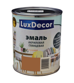 Эмаль акриловая глянцевая Luxdecor,  ореховый лес 0,75 л