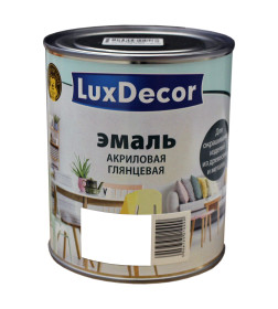 Эмаль акрил. глянцевая Luxdecor, белый кристал  0,75 л