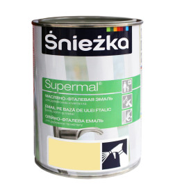 Эмаль масляно-фталевая "SNIEZKA" SUPERMAL слоновая кость (F 570) GL,  0,8 л