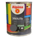 Эмаль алкидная Alpina универсальная шелковисто-матовая, серый 0,75 л / 0,97 кг (948103736) 