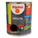 Эмаль алкидная Alpina универсальная глянцевая, черный 0,75 л / 0,77 кг (948103756) 