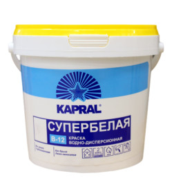 Краска водно-дисперсионная внутренняя Kapral В-12, 10 л (15 кг), Беларусь