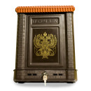 Ящик почтовый ПРЕМИУМ  внешний (коричневый с орлом) (19741) 