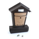 Ящик почтовый "Элит" черный с коричневым (20919) 