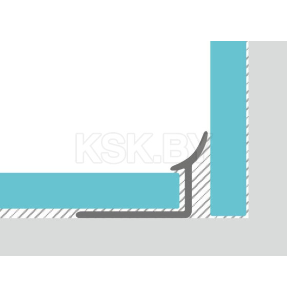 Порог алюминиевый КТМ 357-05А 2,5м черный (357-05А) 