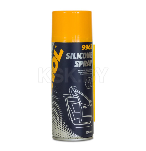 Силиконовая водоотталкивающая смазка MANNOL Silicone Spray 450мл.  (9963) 