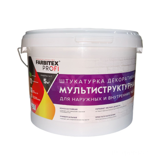 Штукатурка декоративная мультиструктурная (2.5 л) FARBITEX PROFI (4300007990) 