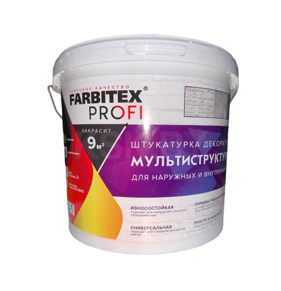 Штукатурка декоративная мультиструктурная (4.5 л) FARBITEX PROFI (4300007991) 