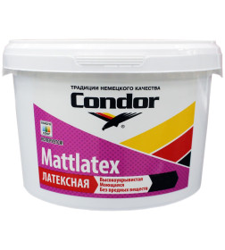 Краска водно-дисперсионная внутренняя CONDOR Mattlatex, 10 л (15 кг), РБ