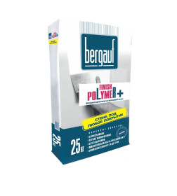 Шпатлевка полимерная, финишная "Bergauf Finish Polymer+", 25кг