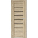 Дверь межкомнатная Бона 01, 700х2000, Экошпон,  Дуб сонома, мателюкс черное