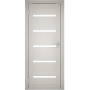 Дверь межкомнатная Амати М01,800х2000,Экошпон,Эшвайт,стекло матовое