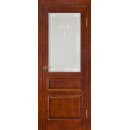 Дверь МОДЕЛЬ №5  остекленная (коньяк) 2000х900х40мм