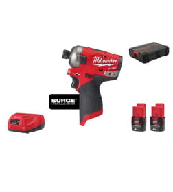 Винтовёрт ударный аккумуляторный Milwaukee M12 FQID-202X FUEL SURGE (Li-Ion2Ач)
