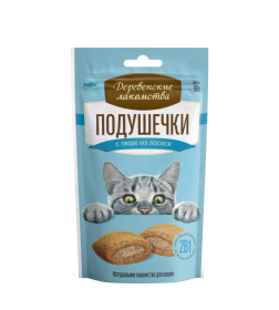 Подушечки с пюре из говядины  "Деревенские лакомства", для кошек, 30 г