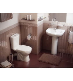 Унитаз напольный Rosa Комфорт (черный)