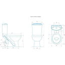 Унитаз напольный Rosa Комфорт (черный)