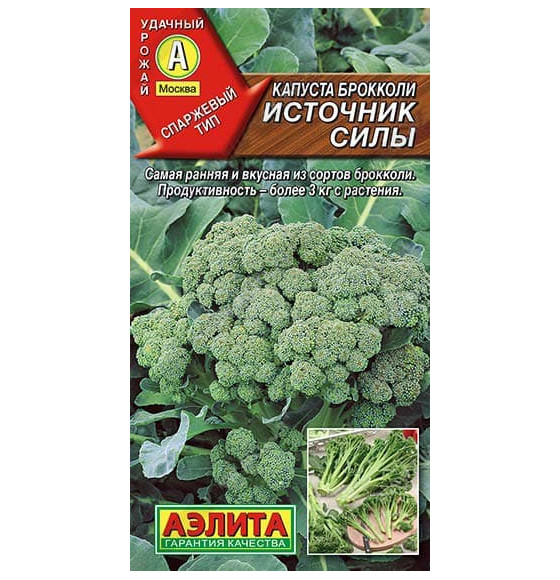 Капуста брокколи  Источник силы 0,3г семена