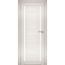 Дверь межкомнатная Амати 06,600х2000,Экошпон,Эшвайт,стекло матовое