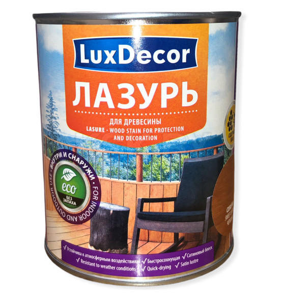 Лазурь для древесины LuxDecor 0.75 л. черешня