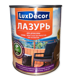 Лазурь для древесины LuxDecor 0.75 л. темный орех