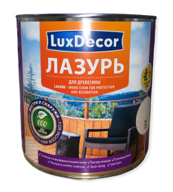 Лазурь для древесины LuxDecor 2,5 л. белый