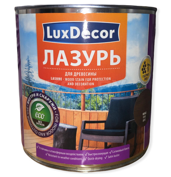 Лазурь для древесины LuxDecor 2,5 л. венге