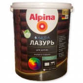 Лак акрил. водно-диспер. Alpina Аква Лазурь для дерева 2,5 л/2,50 кг 