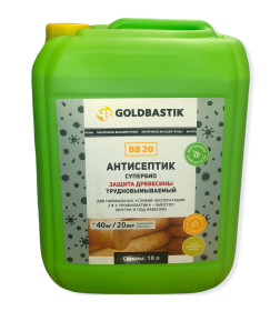 Антисептик "Супербио" GOLDBASTIK BB 20. Защита древесины, 10л