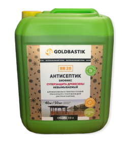 Антисептик "Биофикс" GOLDBASTIK BB 28. Суперзащита древесины. 10л